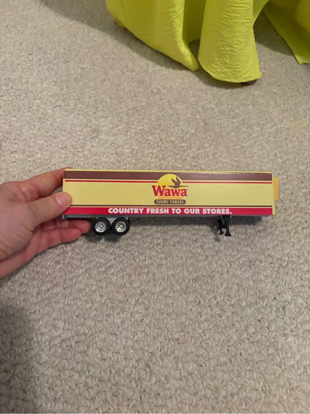 Wawa Branded Yellow Toy Trailer for Kids